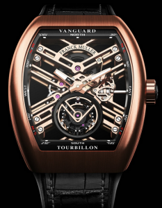 Rose Gold Franck Muller Vanguard Skeleton Replica Watches