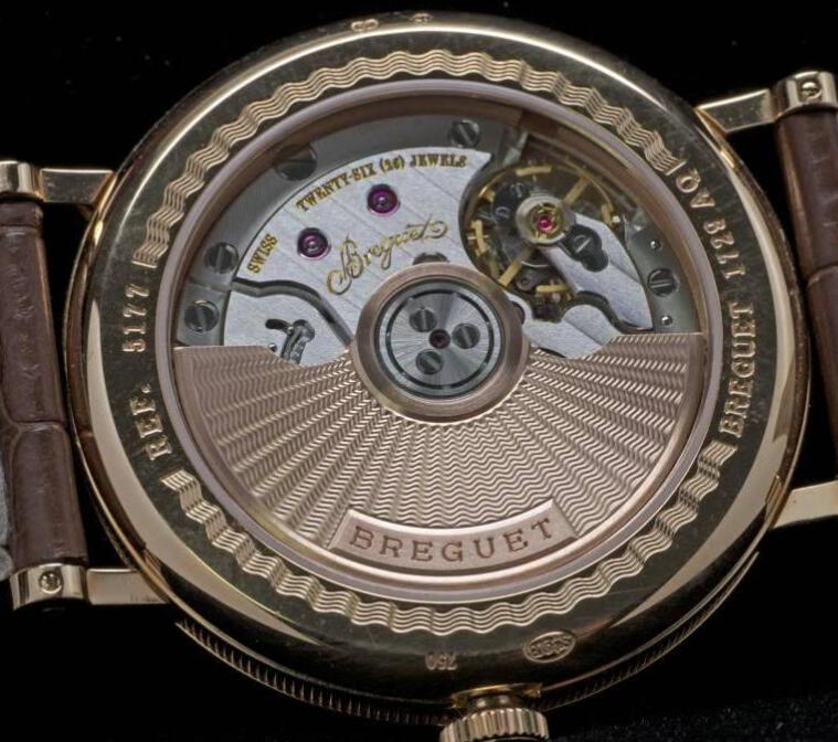 The movement could be viewed through the transparent caseback.