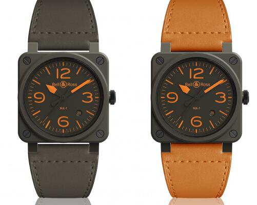 The orange elements are striking on the black dial.