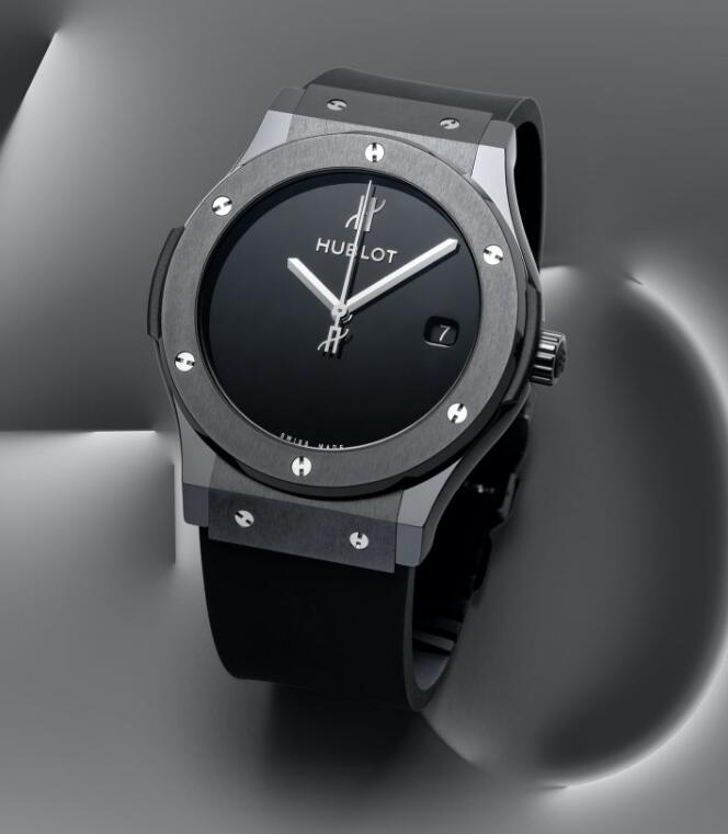 New Swiss made fake watches are cool in black ceramic.